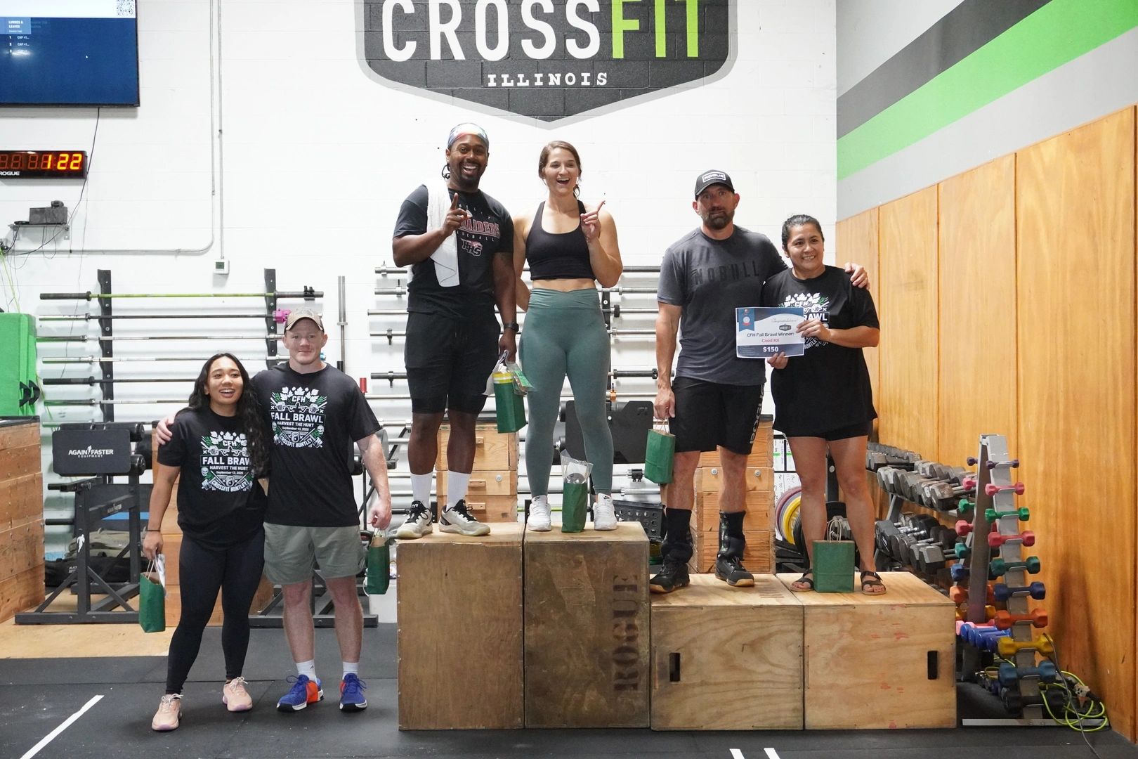 Coed Champions 2025 podium